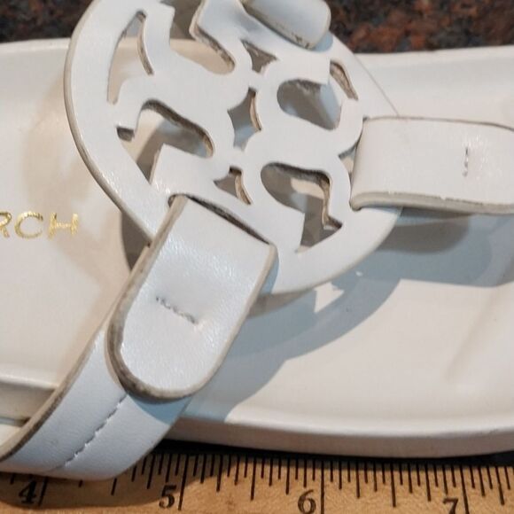 Tori Burch White "MILLER" Thongs...Almost NEW...NO BOX SIZE 8.5. - Picture 4 of 8